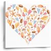 Sablio Obraz Jesenné srdce - 50x50 cm
