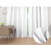 Biante Dekoračný záves TF-027 Biely bez vzoru - š. 150 cm 150x180 cm
