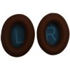 Náhradné kožené náušníky pre slúchadlá Bose QuietComfort 2, 15, 25 a 35 - Hnedé s modrým vnútrom