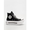 Converse Chuck Taylor All Star Lift Double Stack Hi (black/white/black) 37, čierna
