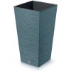 PROSPERPLAST Kvetináč FURU SQUARE 26,5 cm škandinávsky modrý
