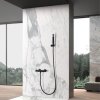 Imex GENOVA temostatická sprchová batéria + sprchový set čierna matná BTG053-5NG