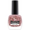 Golden Rose Keratin Nail Color Glitter lak na nechty 408 10,5 ml