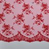 Luxusná čipka červená s výšivkou 1 m