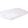 BABYMATEX Plachta ochranná s gumičkou Bamboo biela 60x120 cm TB0382-01