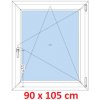 Soft Plastové okno 90x105 cm, otváravé a sklopné