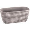 Kvetináč plast béžový Prosperplast 29,7 cm x 14,5 x 13,3 cm