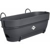 Elho Balkónový kvetináč Vibia Campana Trough All-in-1, antracit, 50 x 26 x 17 cm