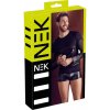 NEK - sexy dlhý rukáv s krížovými pásmi (čierny)