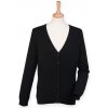 Henbury Dámsky ľahký zapínací sveter H726 Black