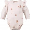 Eevi Body s dlhým rukávom Hearts&Bears ecru