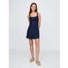 GAP mini šaty UltraSoft tmavomodrá