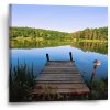 Sablio Obraz Mólo na jezere - 50x50 cm