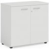 Economy Policová skriňa BASIC, so zámkom, 80x40x76,5cm, biela
