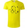 Súhvezdie - Leo - Lev - Tričko z organickej bavlny - 3XL ( Citrónová )