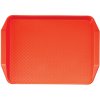 Cambro Obdĺžnikový podnos s tvarovanými držadlami 410x300 mm, červený | CAMBRO, Fast Food