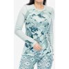 Mikina dámska Helly Hansen LIFA Merino Midweight Graphic Crew - green mist mountain camo a
