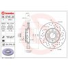 BREMBO XTRA Brzdový kotúč vetraný, predný 288*25 - 8E0615301Q
