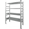 Policový regál so 4 policami, 1200x320x1972v mm