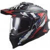 LS2 prilba EXPLORER CARBON MX701 Extend matt red - S