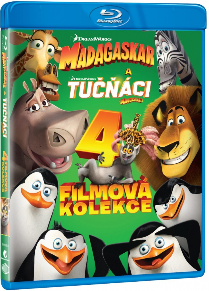 Madagaskar 1-3 + Tučňáci z Madagaskaru kolekce DVD