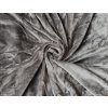Mikroplyšová plachta napínacia sivá 180x200cm TiaHome