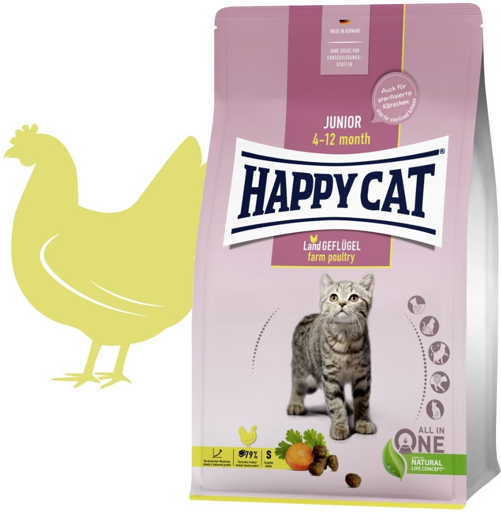 Happy Cat Supreme Junior Land Geflügel 4 kg