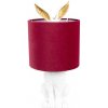 White & Red RABBIT veľkonočná lampa
