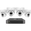 iGET HOMEGUARD HGNVK84804 - kamerový PoE set 2K NVR 8CH + 4x venkovní kamera se zvukem