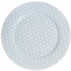 Isabelle Rose Porcelánový tanier s bodkami 19 cm modrý