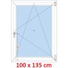 Soft Plastové okno 100x135 cm, otváravé a sklopné