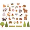 Bigjigs Toys Dřevěné magnetky - lesní zvířátka