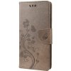 PROTEMIO 52758 ART FLORAL Peňaženkový kryt Motorola Moto E22 / E22i šedý