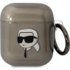 Karl Lagerfeld Karl Lagerfeld KLA2HNIKTCK AirPods 1/2 kryt čierny/čierny Karl`s Head