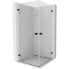 MEXEN/S - Lunar-B Duo sprchovací kút dvere krídlové 90 x 90, transparent, čierna 832-090L-090P-70-00