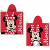 FARO Plážové pončo Minnie red Bavlna Froté, 55/55 cm