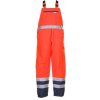 Planam HIGH VISIBLE Zimné reflexné nohavice na traky dvojfarebné L, Oranžová-Námornícka modrá