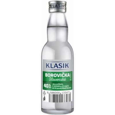 St. Nicolaus Slovenská Borovička MINI 40% 0,04 l (čistá fľaša)