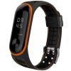 Xiaomi Mi Band 3/4 náhradný náramok - Textúrovaný Farba: Oranžová, Variant: Lines MBSCZ-TXT018