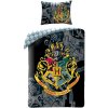 Halantex · Bavlnené posteľné obliečky Harry Potter - motív Hogwarts - 100% bavlna - 70x90 cm + 140x200 cm - Certifikát Oeko-Tex 100