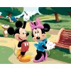 ZUTY Maľovanie podľa čísel - MICKEY MOUSE A MINNIA POD IMELOM Rámovanie: vypnuté plátno na rám, Rozmer: 80x100 cm