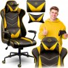 Sofotel Herná stolička, kancelárske kreslo Sofotel Blitzcrank - Ergonomická otočná stolička, žlto-čierna