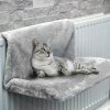 Lôžko pre mačku na radiátor (Mäkké a teplé závesné lôžko – ideálne miesto na oddych pre mačky, ktoré milujú teplo a pohodlie)