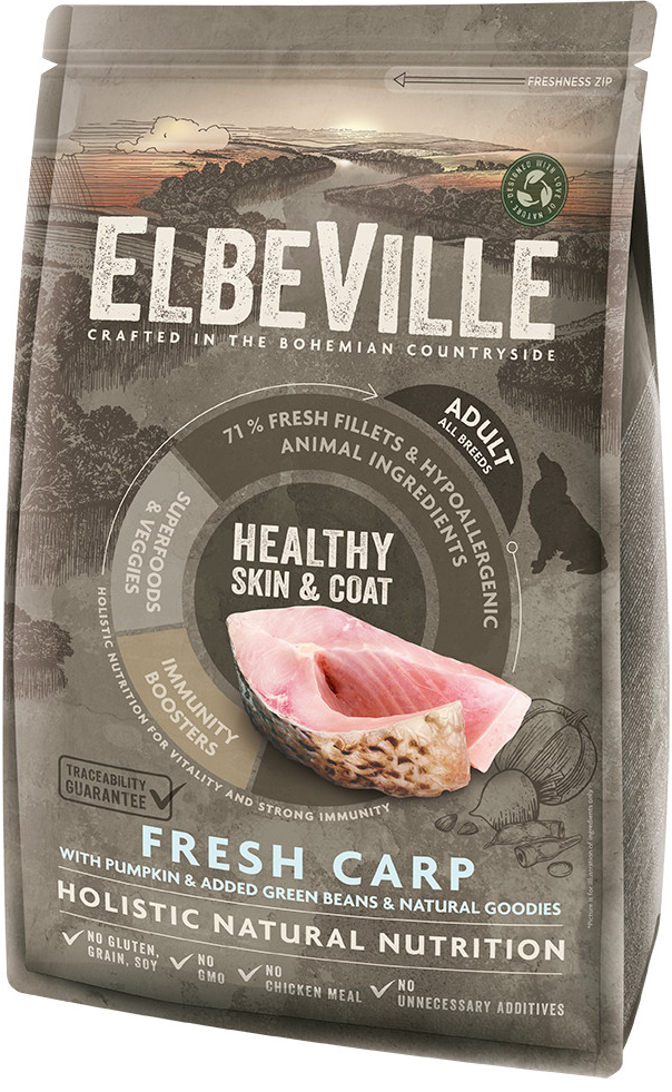 Elbeville Adult All Breeds Fresh Carp Healthy Skin and Coat 1,4 kg