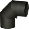 Dymové koleno s otv.130 mm/90°, t.1,5 mm, čierne MA654092