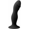 Easytoys - čierne dildo s prísavkou a žaluďom