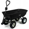 Záhradný dvojfunkčný vozík, čierny 62290 WOZ0078B