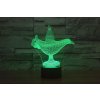 Beling 3D lampa, Aladinova lampa, 7 farebná S116