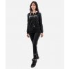 TUTA DONNA 101 CON BANDA E CAPPUCCIO IN FLEECE NERO/NERO Tg. M