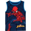 Setino - Chlapčenské bavlnené tričko bez rukávov (nátelník) Spiderman Marvel - tm. modré 98